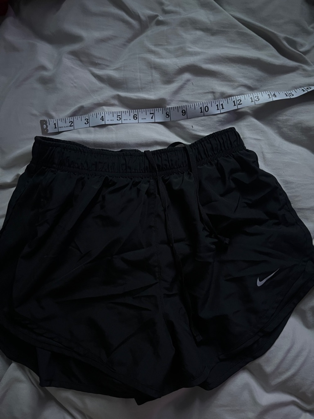 Nike Women's Black Athletic Running Shorts with Subtle Swoosh